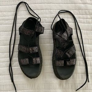 Nartilla Metallic Gladiator Sandal